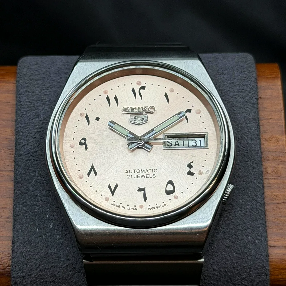 Seiko 5 Automatic Salmon Arabic 6309-8500, photo 1