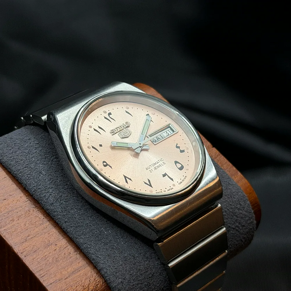 Seiko 5 Automatic Salmon Arabic 6309-8500, photo 2