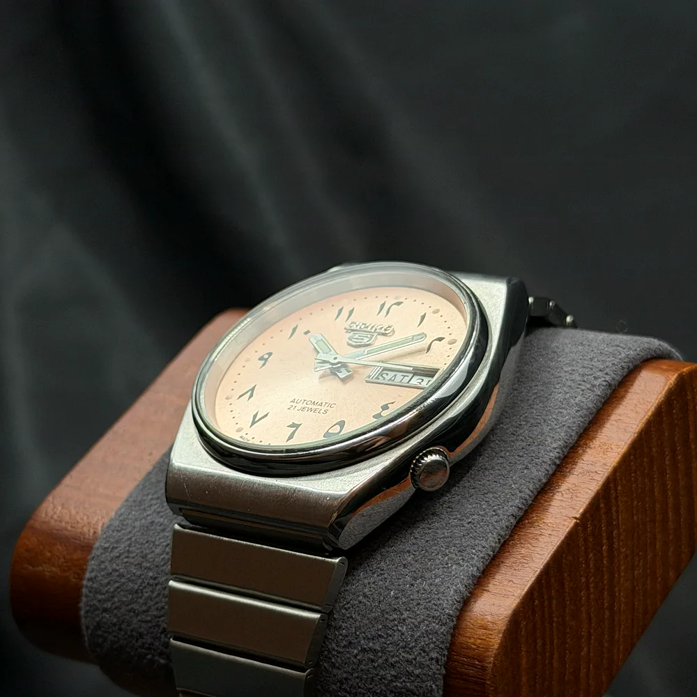 Seiko 5 Automatic Salmon Arabic 6309-8500, photo 3