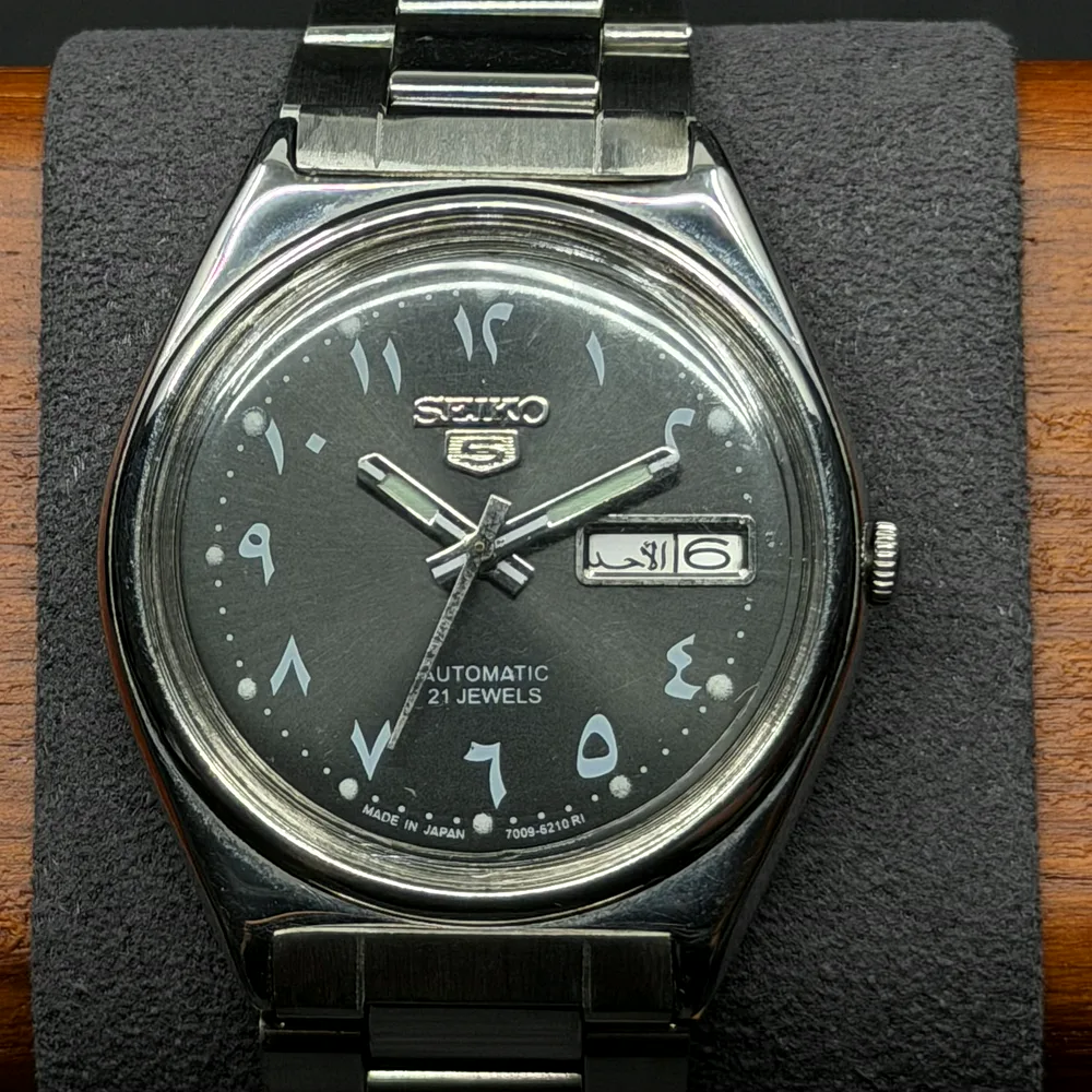 Seiko 5 Automatic, pilkas su arabiškais skaitmenimis 6309-8900, nuotrauka 1