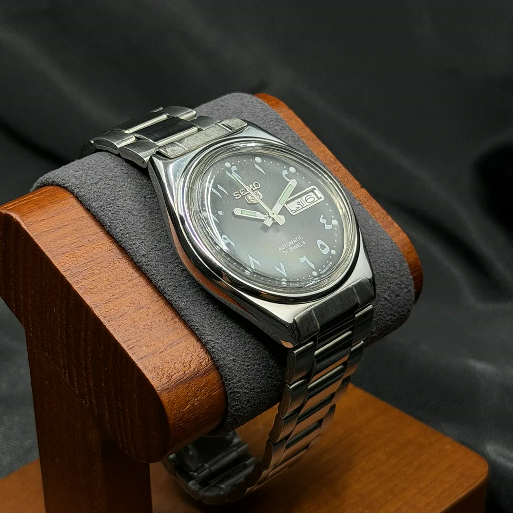 Seiko 5 Automatic, pilkas su arabiškais skaitmenimis 6309-8900, nuotrauka 3