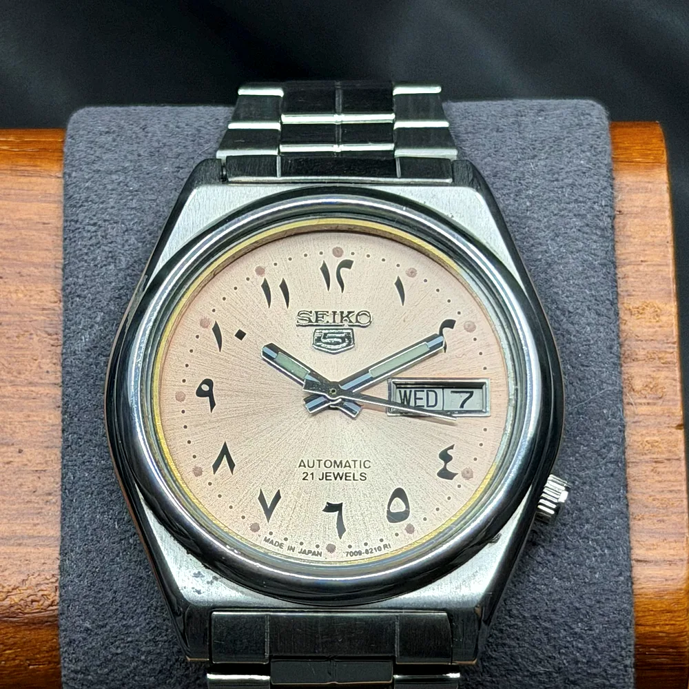Seiko 5 Automatic Salmon Arabic 7009-8760, photo 1