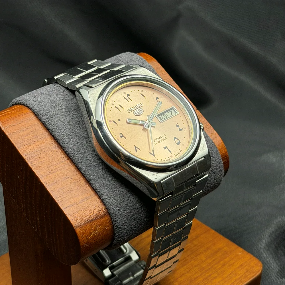 Seiko 5 Automatic Salmon Arabic 7009-8760, photo 3