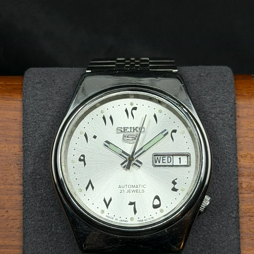 Seiko 5 Automatic Silver Arabic 6319-8000, photo 1