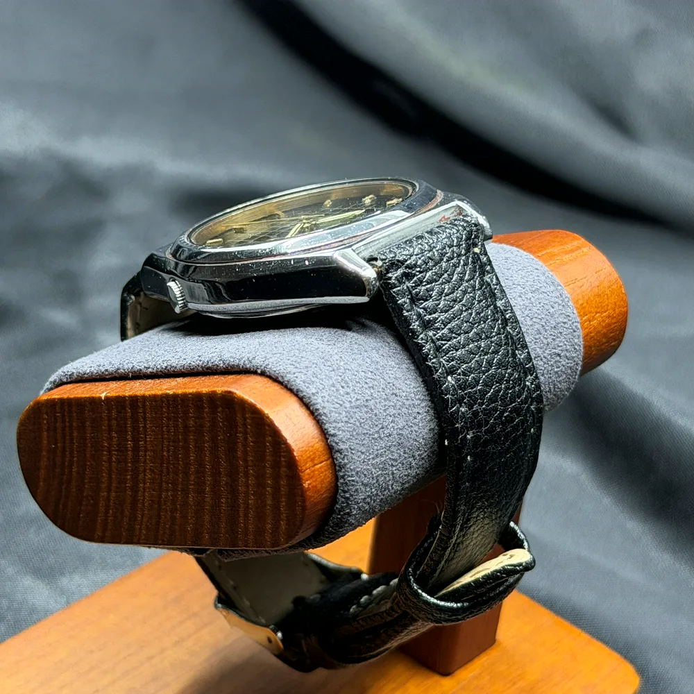 Seiko 5 Automatic, juodas su tinkleliu 7009-876J, nuotrauka 5