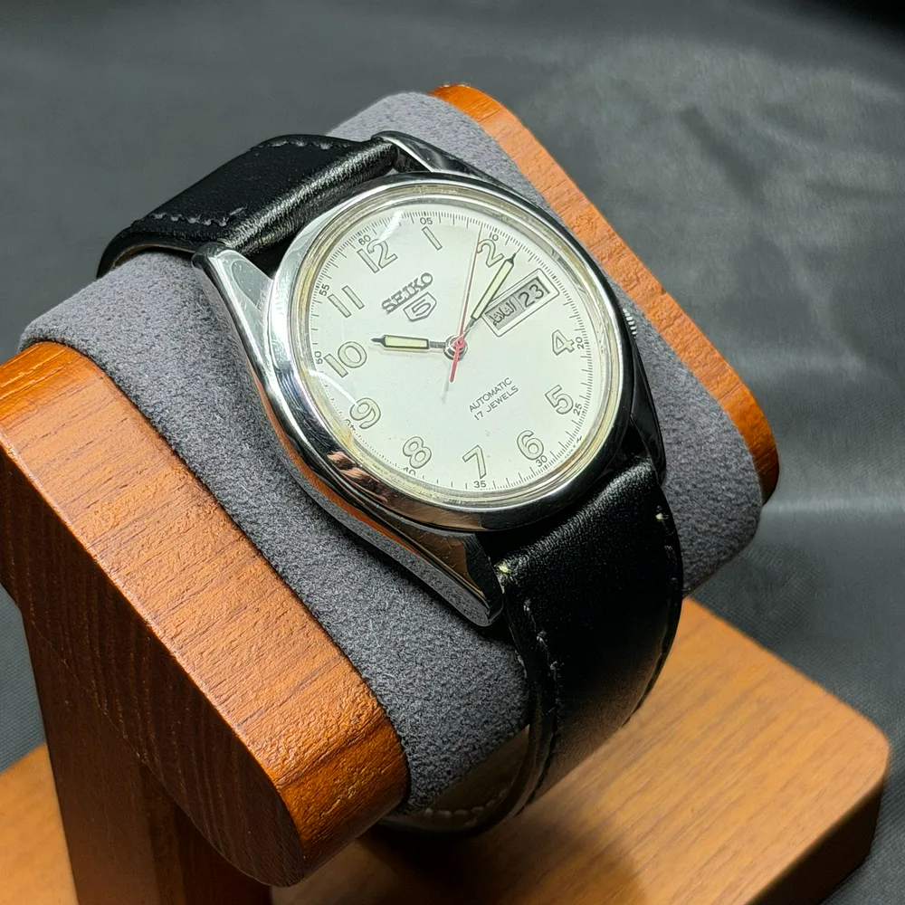 Seiko 5 Automatic White Arabic 7009-821J, photo 3