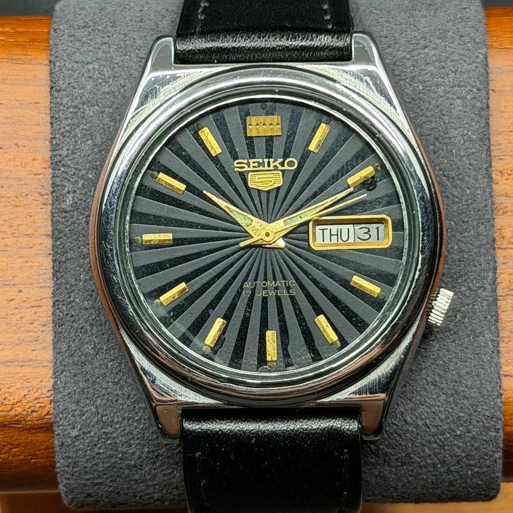 Seiko 5 Automatic Black Sunburst 7S26-0070, photo 1